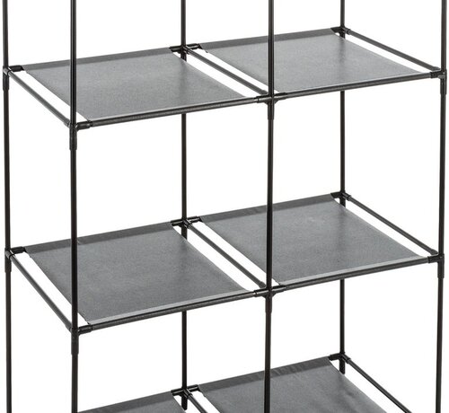 5Five Storage Rack for Storage Baskets - 6 Compartments - Black - 5Five