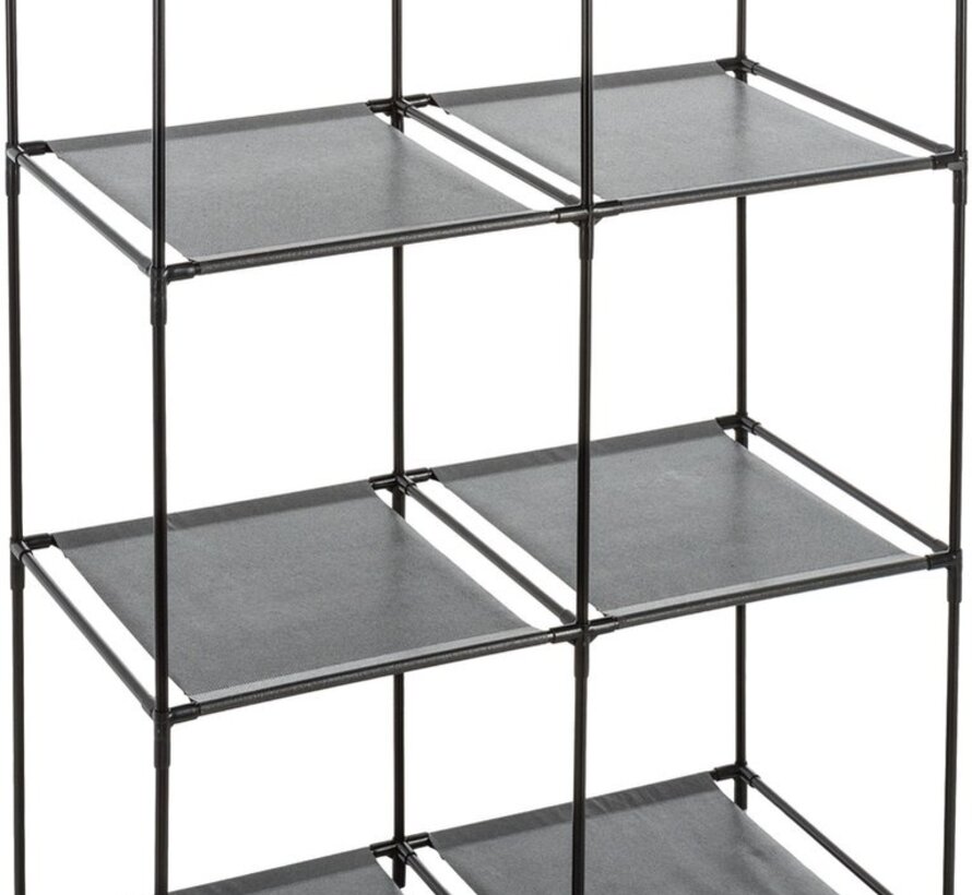 Storage Rack for Storage Baskets - 6 Compartments - Black - 5Five