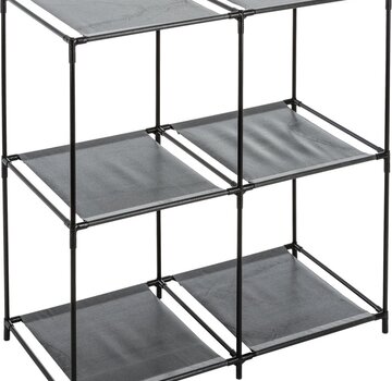 5Five Storage rack - 4 compartments - Black