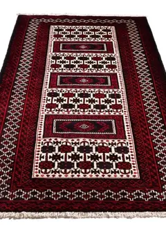 Koning Bamboe Persian Baluchi Carpet - Handmade - 120 x 235cm