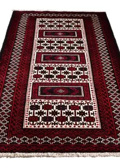 Koning Bamboe Perzisch Baluchi Tapijt - Handgemaakt - 120 x 235cm