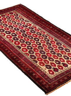 Koning Bamboe Persian Baluchi Carpet - Handmade - 98 x 175cm