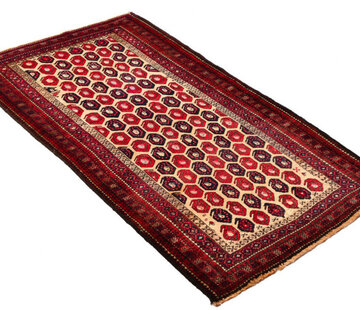 Koning Bamboe Persian Baluchi Carpet - Handmade - 98 x 175cm