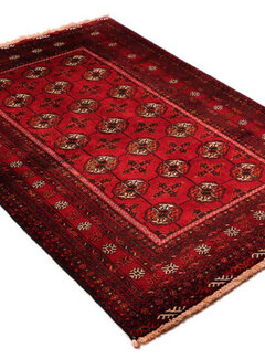 Koning Bamboe Persian Baluchi Carpet - Handmade - 133 x 182cm