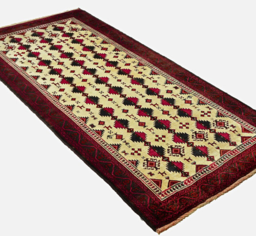 Perzisch Baluchi Vloerkleed - Handgemaakt - 124 x 244cm