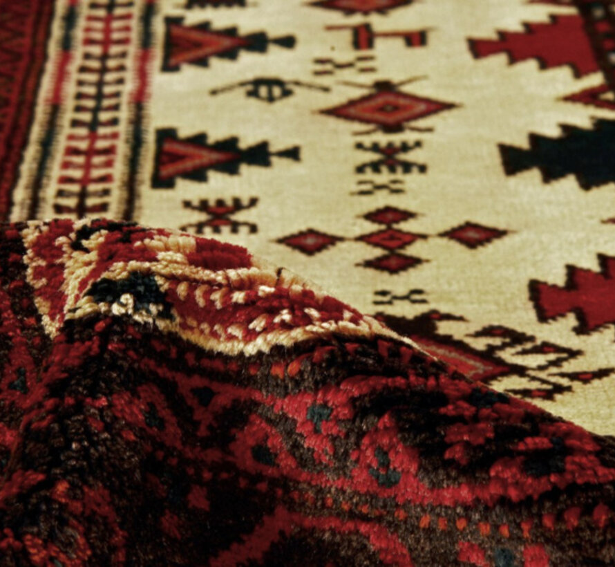 Persian Baluchi Rug - Handmade - 124 x 244cm