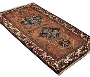 Koning Bamboe Persian Baluchi Carpet - Rug - Handmade - 110 x 192cm