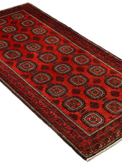 Koning Bamboe Persian Baluchi Carpet - Handmade - 95 x 188cm
