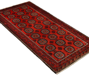 Koning Bamboe Persian Baluchi Carpet - Handmade - 95 x 188cm