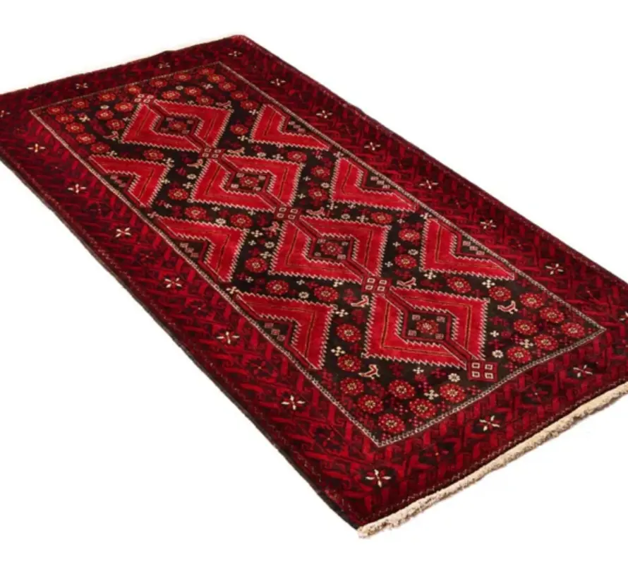 Tapis persan Baluchi - Tapis fait main - 103 x 191cm