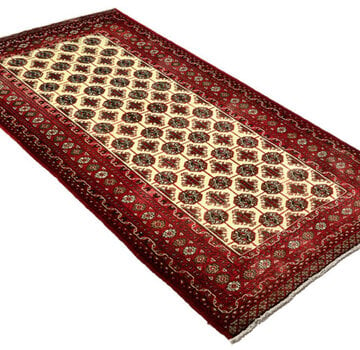 Koning Bamboe Tapis persan baloutche fait main - Tapis - 115 x 217 cm