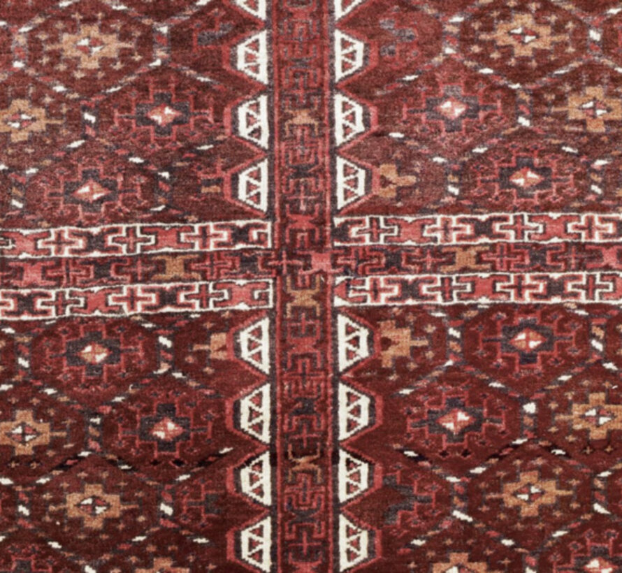 Persian Turkmen Carpet - Handmade - 86 x 106cm