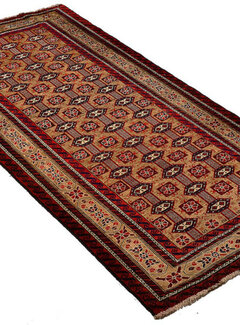 Koning Bamboe Persian Baluchi Carpet - Handmade Rug - 105 x 204cm