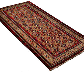 Koning Bamboe Persian Baluchi Carpet - Handmade Rug - 105 x 204cm