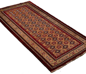 Koning Bamboe Perzisch Baluchi Tapijt - Handgemaakt Vloerkleed - 105 x 204cm