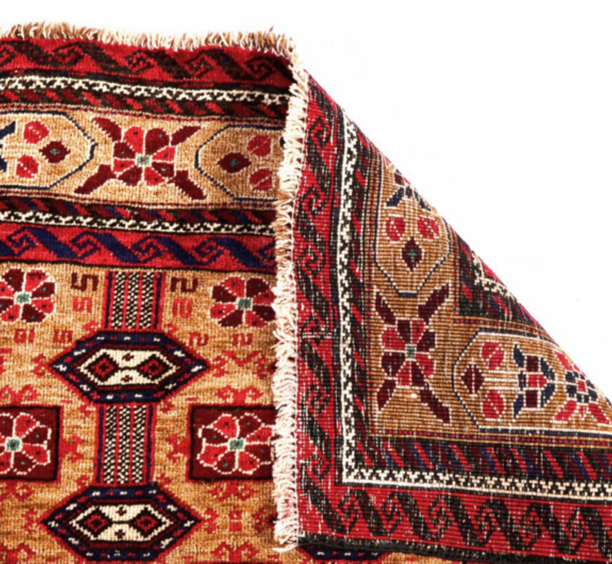 Persian Baluchi Carpet - Handmade Rug - 105 x 204cm