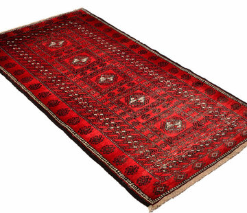 Koning Bamboe Persian Baluchi handmade Carpet - Rug - 100 x 188cm