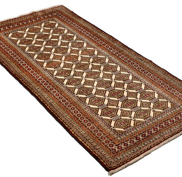 Koning Bamboe Persian Baluchi Carpet - Rug - 94 x 180cm