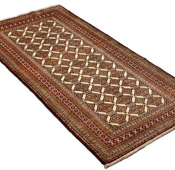 Koning Bamboe Tapis Persan Baloutche - Tapis - 94 x 180cm