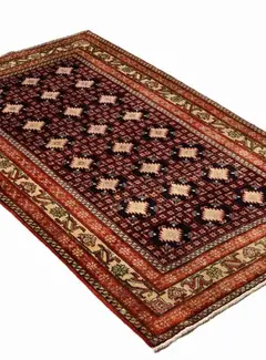 Koning Bamboe Persian Baluchi Carpet - Handmade - 122 x 190cm