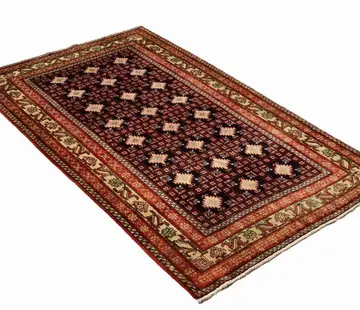 Koning Bamboe Persian Baluchi Carpet - Handmade - 122 x 190cm