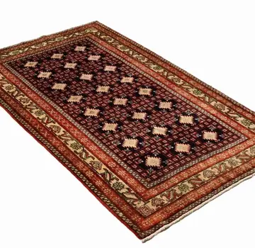 Koning Bamboe Persian Baluchi Carpet - Handmade - 122 x 190cm