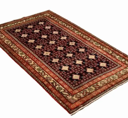 Koning Bamboe Persian Baluchi Carpet - Handmade - 122 x 190cm