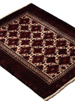 Koning Bamboe Persian Baluchi Carpet - Handmade - 77 x 89cm