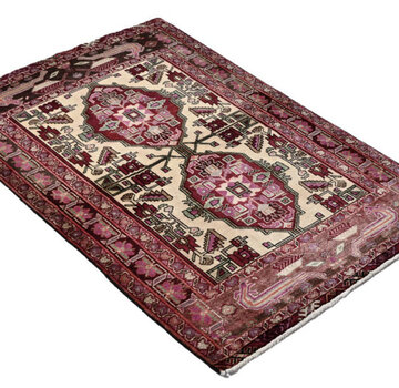 Koning Bamboe Persian Baluchi Handmade Carpet - Rug - 94 x 135cm