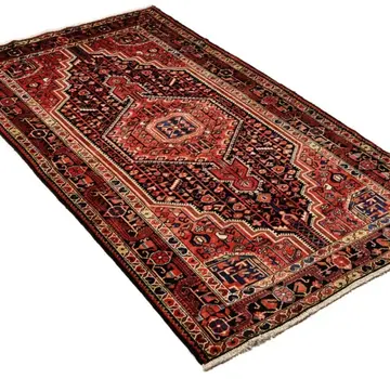 Koning Bamboe Persian Hamedan Carpet - Handmade - 130 x 220cm