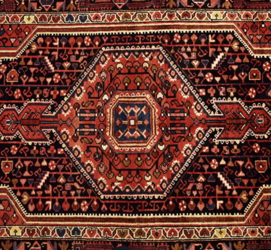 Persian Hamedan Carpet - Handmade - 130 x 220cm