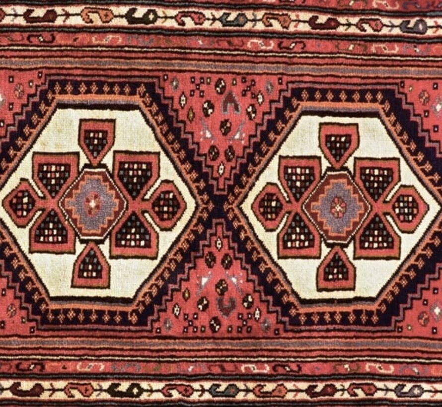 Tapis persan Hamedan fait à la main - Tapis - 77 x 150 cm