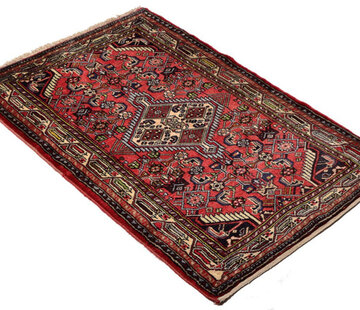 Koning Bamboe Persian Hamedan Carpet - Handmade - 81 x 120cm