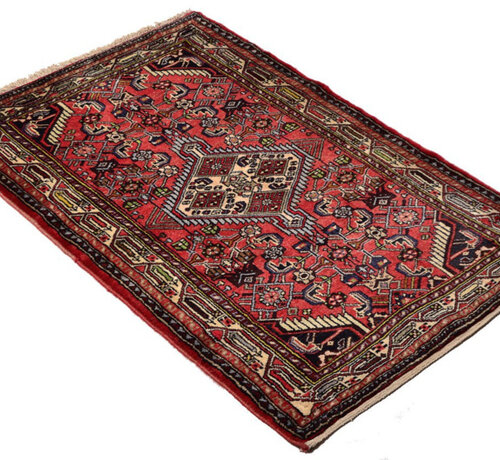 Koning Bamboe Persian Hamedan Carpet - Handmade - 81 x 120cm