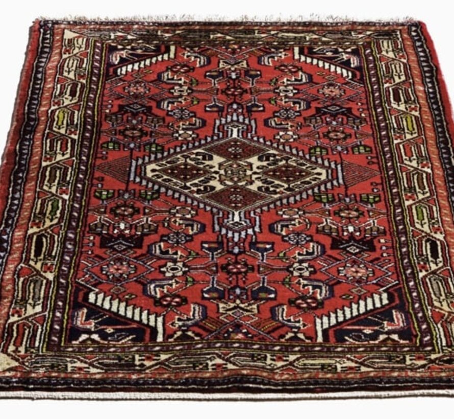Persian Hamedan Carpet - Handmade - 81 x 120cm