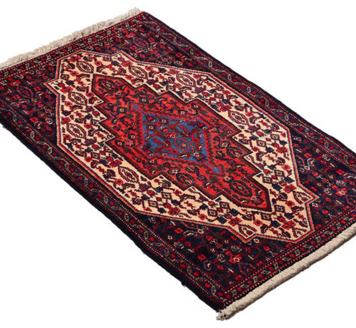 Koning Bamboe Persian Kurdish Carpet - Handmade - 65 x 103cm