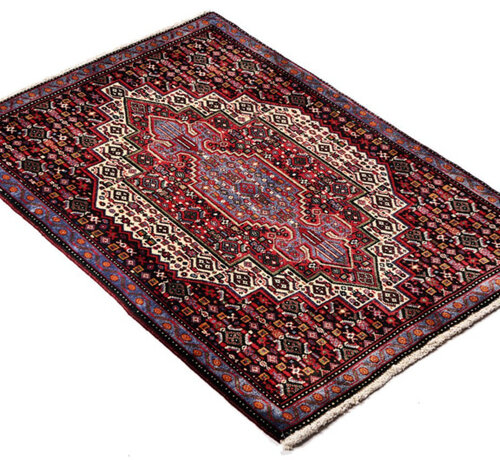 Koning Bamboe Persian Kurdish Handmade Carpet - Rug - 94 x 135cm