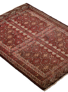 Koning Bamboe Persian Turkmen Handmade Carpet - Rug - 86 x 106cm