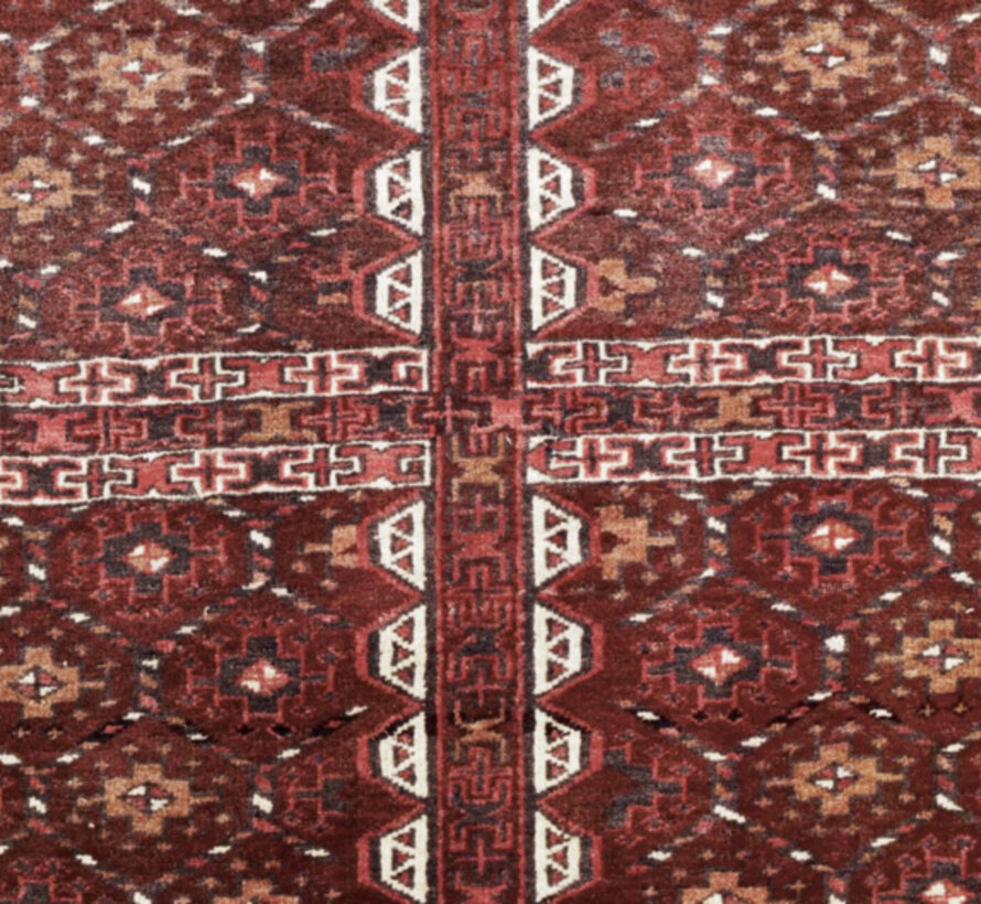 Perzisch Turkmeense Handgemaakt Tapijt - Vloerkleed - 86 x 106cm
