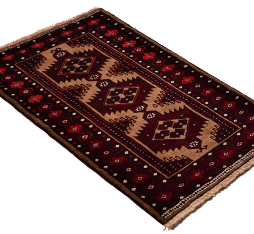 Persian Turkmen Carpet - Handmade - 78 x 118cm