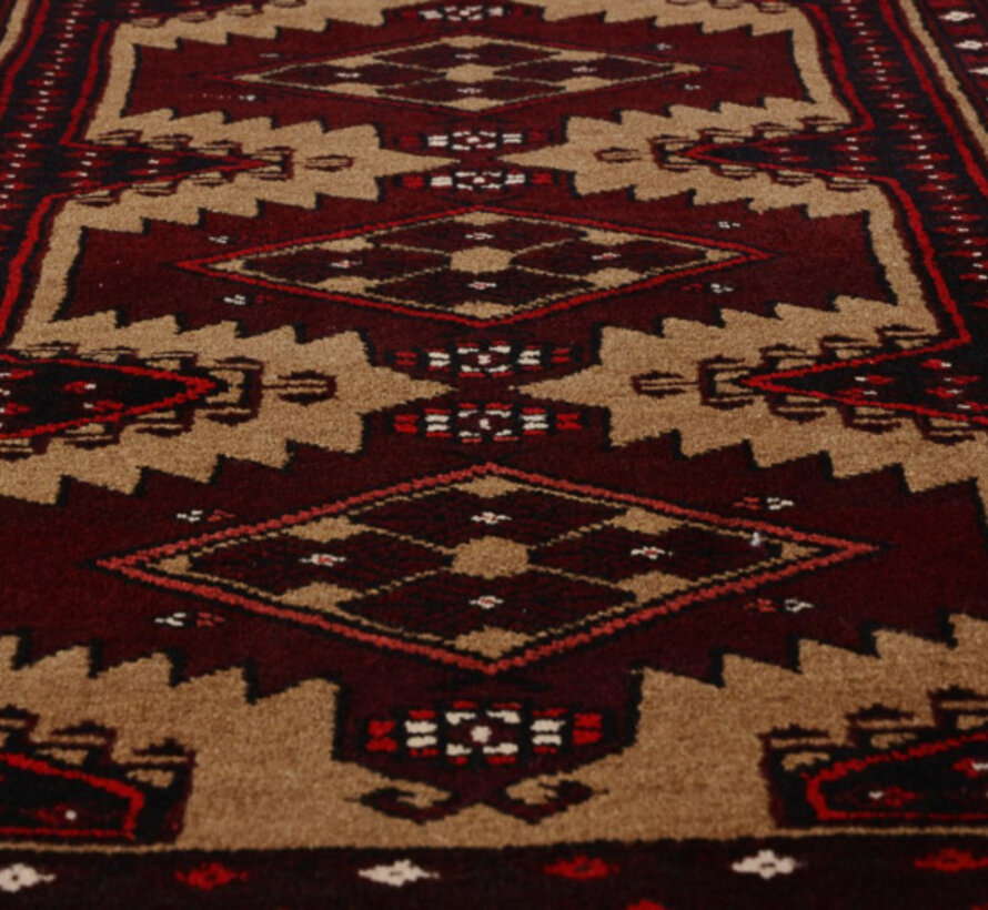 Tapis persan turkmène - Fait main - 78 x 118 cm