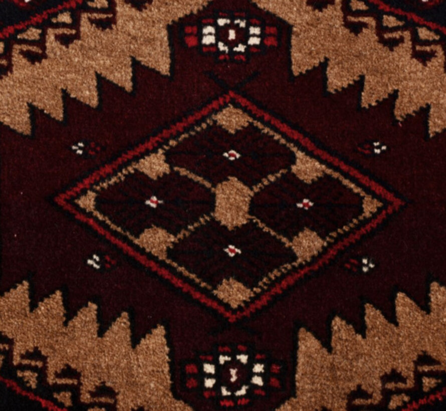 Tapis persan turkmène - Fait main - 78 x 118 cm