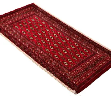 Koning Bamboe Tapis persan turkmène fait main - Tapis - 94 x 135cm