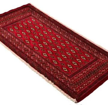 Koning Bamboe Persian Turkmen Handmade Carpet - Rug - 94 x 135cm