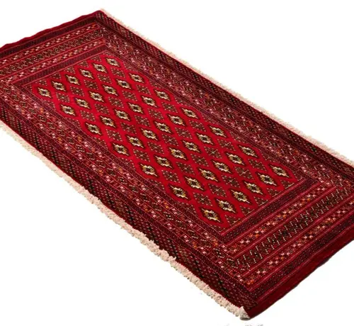 Koning Bamboe Persian Turkmen Handmade Carpet - Rug - 94 x 135cm