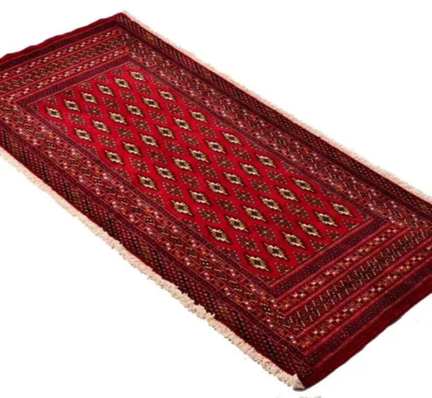 Persian Turkmen Handmade Carpet - Rug - 94 x 135cm