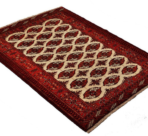 Koning Bamboe Persian Baluchi Carpet - Handmade Rug - 115 x 150cm