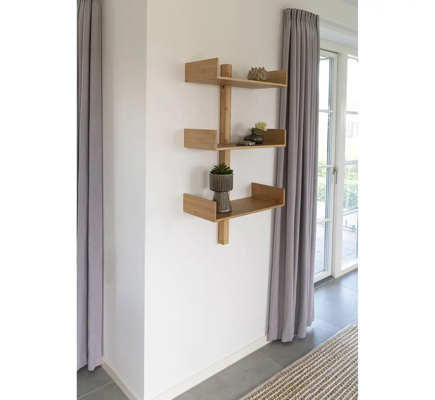 Wall shelf - Wall rack - Natural - 50 x 102cm - House Nordic