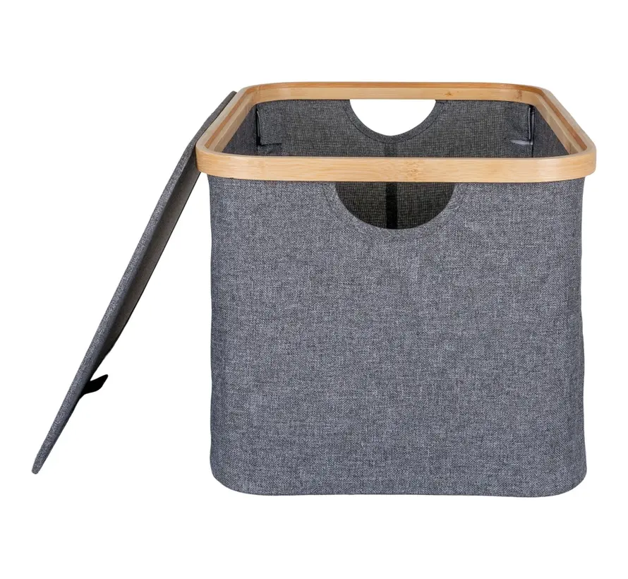 Bamboo Storage Basket - Dark Gray - House Nordic - 45 x 30 x 25cm