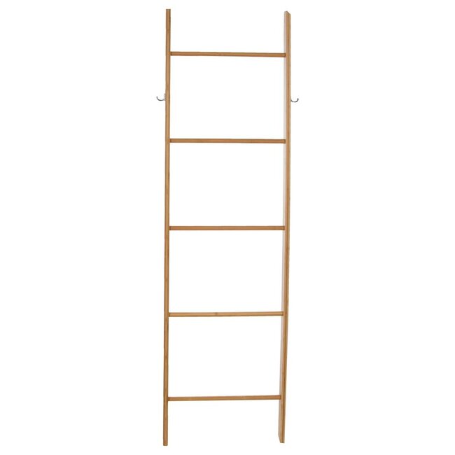 Towel ladder with 5 steps - Height 170 cm - bamboo